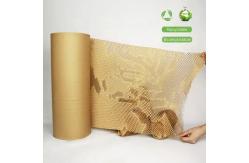 China Biodegradable Eco Friendly Packaging Honeycomb Paper Wrap Brown Kraft Paper Roll supplier