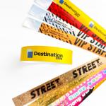 Eye-Catching Glitter Holographic Party Wristbands with Personalized Logo