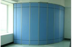 China Sliding Aluminium Track Roller Sound Absorbing Wall Partition For Conference Hall supplier