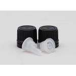 18mm 20mm Black Plastic Tamper Evident Screw Cap For Bottles