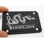 Clear Colorful Iron On Embroidered Patches Smooth Merrow Border for sale