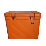 Orange Non - Toxic Plastic Insulated Cool Box , 110L Picnic Cold Storage Box for sale