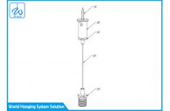 China 7 X 7 Construction Wire Suspension Hanging Kit Custom Length ODM / OEM Accepted supplier