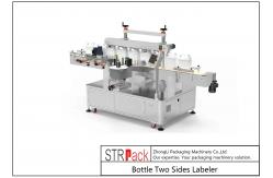 China Two Sides Flat Bottle Labeling Machine Servo System 380V supplier