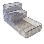 Medical Surgical Rigid Sterilization Containers , Stainless Steel Wire Mesh Trays for sale