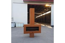 China Backyard Decor Weathering 600mm Steel Fire Pit  Easy To Assemble supplier