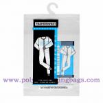 EVA PVC Underwear Plastic Packaging Poly Bags With Hanger Hook