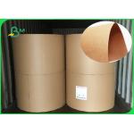 FSC 70 * 100CM Brown Kraft Liner Board Natural ColorTear Resistant In Rolls for sale