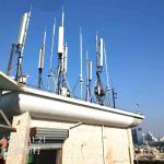 5m Steel 5G Roof Mounted Antenna Mast Free Standing Self Supporting for sale