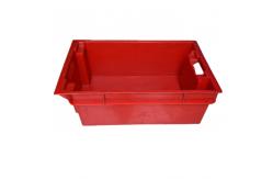 China Cheap stacked and nested food grade meat plastic container box supplier