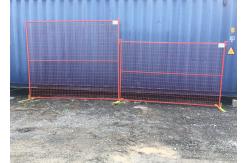 China 1.8m Height Yellow Powder Coated Canada Temporary Wire Mesh Fence supplier