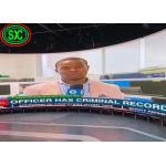 Rental Curved Smd HD Indoor Led Display Board, P3.9mm Full Color LED Signage for sale