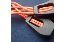 China Durable Embossed Logo PVC Zipper Slider Puller supplier