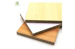 China Eco Friendly 18mm Prefinished Melamine Chipboard , Melamine Coated Particleboard supplier