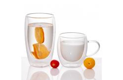 China Espresso Latte Milk Glass Tea Coffee Mugs Cups Transparent Drinkware 600ml 650ml supplier