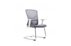 China Gray Swivel Mesh Back Office Chair With Lumbar Support And Armrest supplier