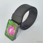 Nylon Webbing Adjustable Slide Belt Without Holes Gift Logo Full Color Printable for sale