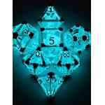 Hot Selling Mini Entertainment Blue Luminous Dice LED Polyhedral for sale