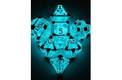 China Fun RPG DND Dice Set Transparent Led Luminous Dice Dungeons and Dragons supplier