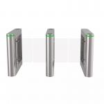 BLDC Motor Swing Barrier Gate High Security Glass Arm Face Scan Recognition for sale