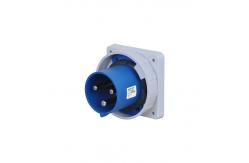 China Three Phase 63A 220V IP67 Waterproof Panel Mounted Plug Nickel Plated supplier