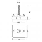 Plastic End Cap of of 80MM Maxima Square Profile,Octanorm Similar products for exhibition booth for sale