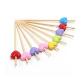 Knotted Bamboo Fruit Skewers Disposable Anti Corrosive for sale