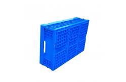 China 600*400*185 Mm L Foldable Plastic Box / Collapsible Storage Crate supplier