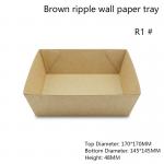 Flexo Printing Leakage Proof Paper Disposable Serving Tray