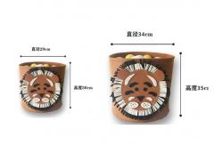 China Washable Lion Pattern Felt Storage Boxes Easy Using With EN71 Certification supplier