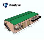Prefab Q235B Portal Frame Buildings Metal Garages Storage for sale