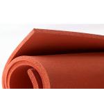 Red 3mm Silicone Sponge Rubber Sheet With Texture for sale