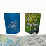 Matte Compostable Holographic Stand Up Pouch Vacuum Airtight For Food Packing