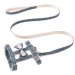 Soft Nylon Escape Proof Adjustable Cat Hiking Harness For Kittens Small Animals
