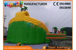 China 0.9mm PVC Tarpaulin Inflatable Water Parks , Large Dinosaur Swimming Pool And Slides supplier