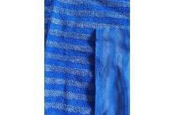 China 160cm Width Warp Knitting Blue Eight Grid Microfiber Cleaning Cloth SGS supplier