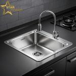 304 Stainless Steel Single And Double Sink Integrated Molding Thickening And Deepening Icrease Wire Drawing for sale