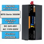 Off Grid Pure Sine Wave Power Inverter 3KW Customized Socket 50Hz 60Hz for sale