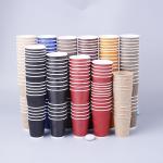 ODM Double Wall Ripple 12oz Paper Muffin Cup With Lid for sale
