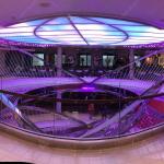 Mirror Polishing Stainless Steel Atrium Curved Sculpture In A Cruise In Italy for sale
