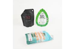 China Custom Shampoo Spout Pouch Packaging Cosmetic Spouted Liquid Stand Up Pouches supplier