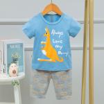 versatile Childrens Cotton Pajamas Short sleeved Kangaroo Mother And Baby for sale