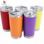 FDA Coffee Mug Stainless Steel Tumbler , 20oz Double Wall Stainless Steel Wine Tumbler for sale