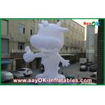 Custom Inflatable Cartoon Characters White Cattle 10m Height for sale