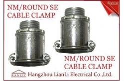 China Aluminum 1/2 3/4 NM Round SE Cable Clamp For Bond the Wire to Outlet Box supplier