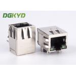 Transformer RJ45 Ethernet Connector 100Mb G/G LED For Network Switch for sale