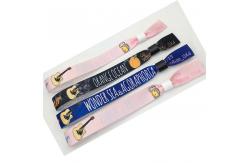 China Woven Fabric Cloth Wristbands Adjustable Disposable OEM Accepted One Side Or Double Side Printed Ideal For Event Promotion supplier