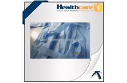 China Multifunction 16-80G Disposable Isolation Gowns Ultrasonic Heat Seal Blue/Yellow Coats supplier