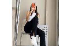 China Dark Blue High Waist Stretch Pencil Jeans Nine Points supplier
