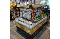 China Mini Half Height Food Display Cooler Multideck Beverage Cabinet Refrigerated Case supplier